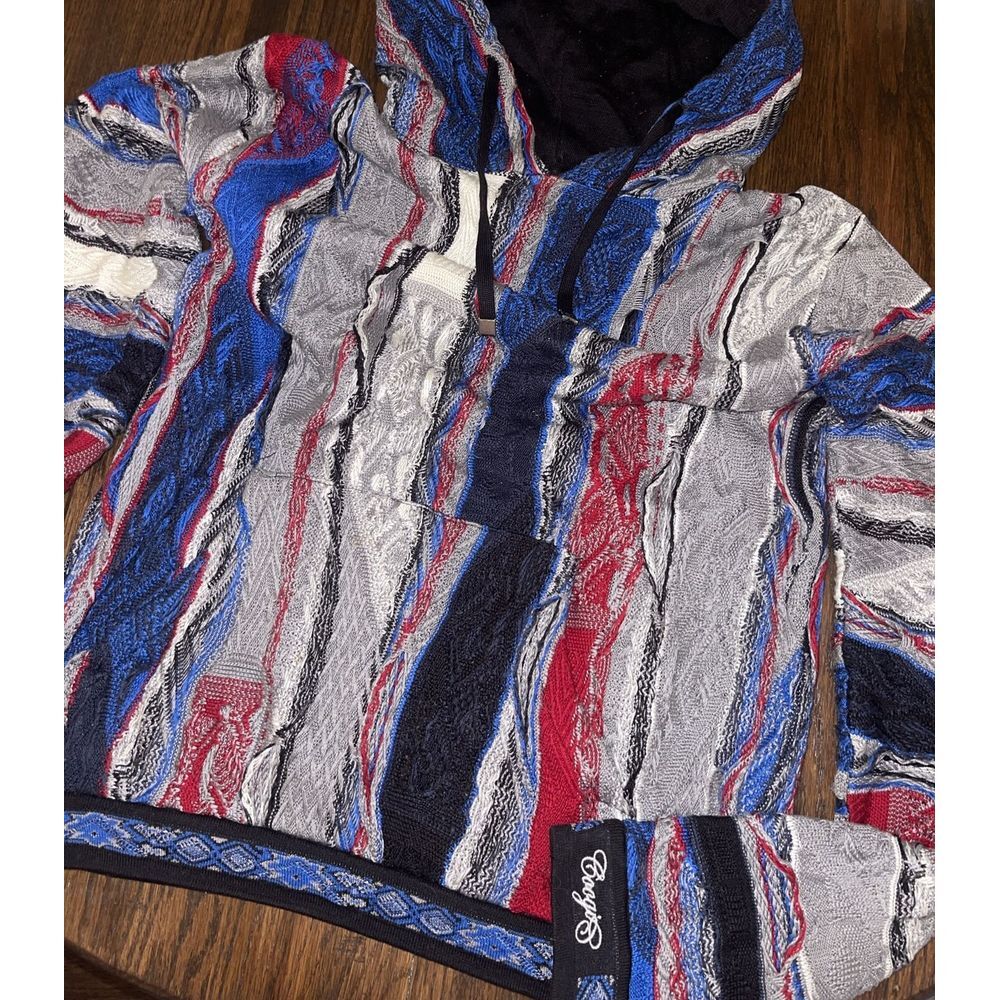 Coogie Patchwork Pull Over Hoodie Limited Edition Size Medium $669 Retail RARE